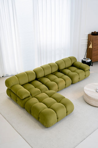 Maven Chaise Lounge Olive Patina bank