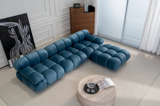Maven Chaise Lounge Jeans Blue bank