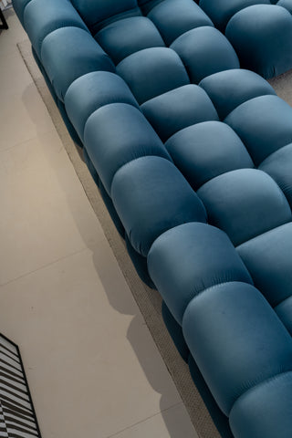 Maven Chaise Lounge Jeans Blue bank