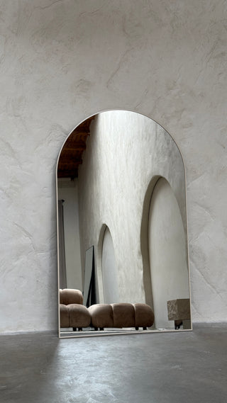 Beige LIMIT EDITION MEGA Moon Loft mirror | 200cm x 120cm  Ivory
